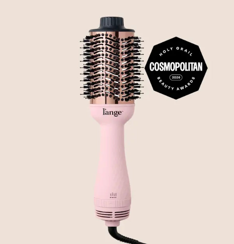 L'ANGE HAIR - Le Volume 2-In-1 Titanium Blow Dryer Brush | Frizz Control Blowout Hair Dryer Brush for Drying and Straightening | Volumizing Hot Air Styler for All Hairstyles, Storage, Multifunctional Hair Dryer, Handle