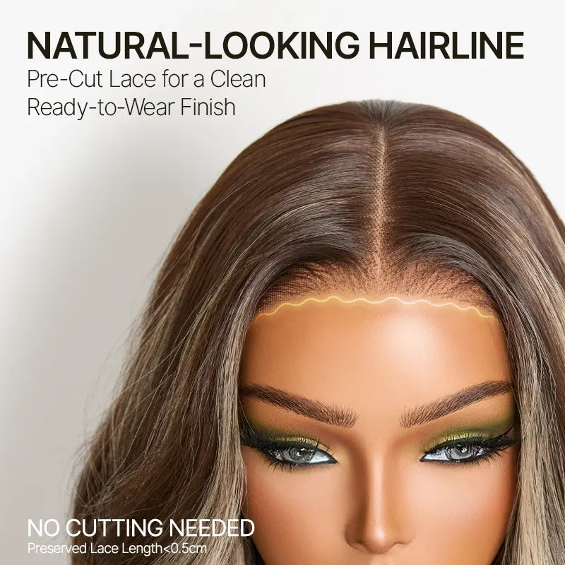 [New Arrival]Frodio Veralux™ Blend Human Hair Loose Wave Wig 9X6 Lace Brown Blonde Highlight | Wear & Go Glueless Wigs Beginner Friendly