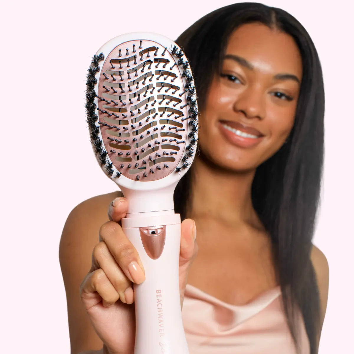 Beachwaver Blow Brush – 4-In-1 Hair Dryer & Styler with Diffuser, round Brush & Smoothing Brush for Easy DIY Blowouts